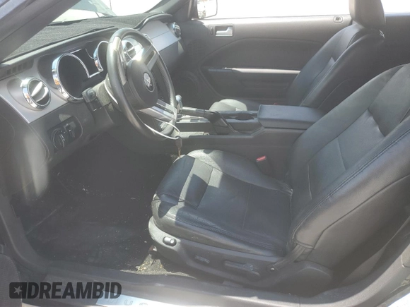 2005 Ford Mustang Deluxe with VIN 1ZVFT84N655254096, listed as a Copart auction lot 62481145 with 113,078 mi miles and Salvage title. Bid and sale history available at DreamBid. Image 7.