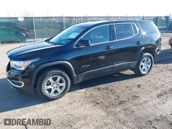 2019 GMC Acadia SLE z VIN 1GKKNRLA0KZ273154, wystawiony jako IAAI lot #41742680 z przebiegiem 52 885 mil mil oraz . Historia ofert i sprzedaży dostępna na DreamBid. Obrazek 2.
