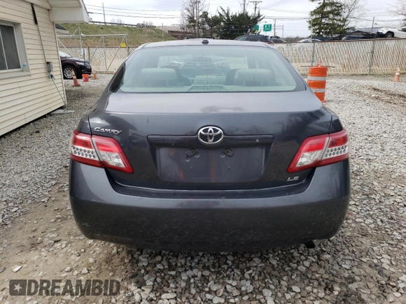 2011 Toyota Camry LE with VIN 4T4BF3EK7BR097360, listed as a Copart auction lot 52170475 with 165,333 mi miles and Clean Title. Bid and sale history available at DreamBid. Image 6.
