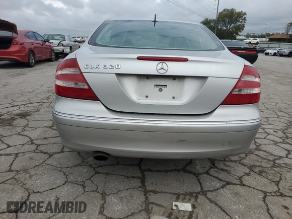 2004 Mercedes-Benz CLK-Class 3.2L with VIN WDBTJ65J24F094253, listed as a Copart auction lot 73600574 with 134,379 mi miles and Salvage Title. Bid and sale history available at carsss.com. Image 6.