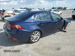 2015 Lexus IS 250 with VIN JTHBF1D22F5057707, listed as a Copart auction lot 51366245 with 145,968 mi miles and Salvage Title. Bid and sale history available at carsss.com. Image 3.