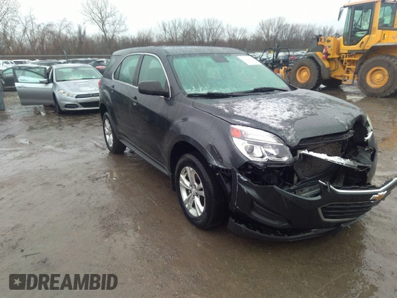 2017 Chevrolet Equinox LS with VIN 2GNALBEK4H1588428, listed as a IAAI auction lot 41728660 with 126,610 mi miles and . Bid and sale history available at carsss.com. Image 1.