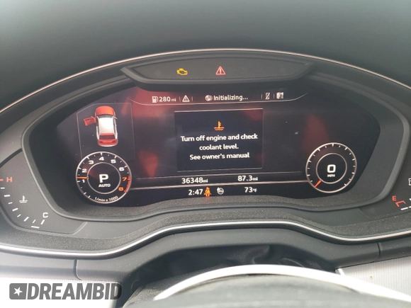 2019 Audi Q5 Premium Plus with VIN WA1BNAFY9K2022349, listed as a Copart auction lot 37441723 with 36,348 mi miles. Bid and sale history available at carsss.com. Image 9.