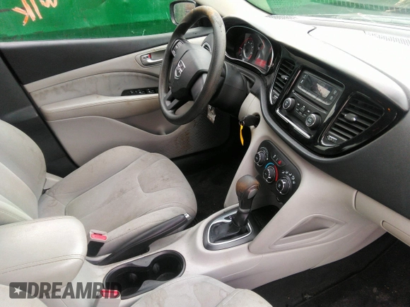 2013 Dodge Dart SXT with VIN 1C3CDFBA7DD117457, listed as a IAAI auction lot 41729302 with 123,422 mi miles. Bid and sale history available at carsss.com. Image 5.