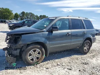 2005 Honda Pilot EX-L z VIN 2HKYF18775H556938, wystawiony jako Copart lot #55937095 z przebiegiem Nie podano mil oraz Szkody całkowita. Historia ofert i sprzedaży dostępna na DreamBid. Obrazek 1.
