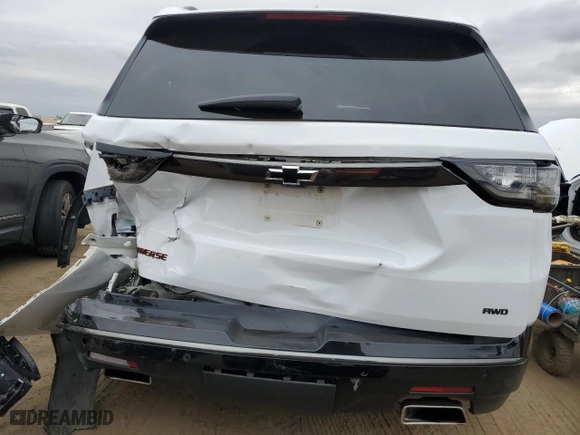 2021 Chevrolet Traverse Premier with VIN 1GNEVKKW1MJ117873, listed as a Copart auction lot 48254365 with 78,634 mi miles and Non Repairable. Bid and sale history available at carsss.com. Image 6.