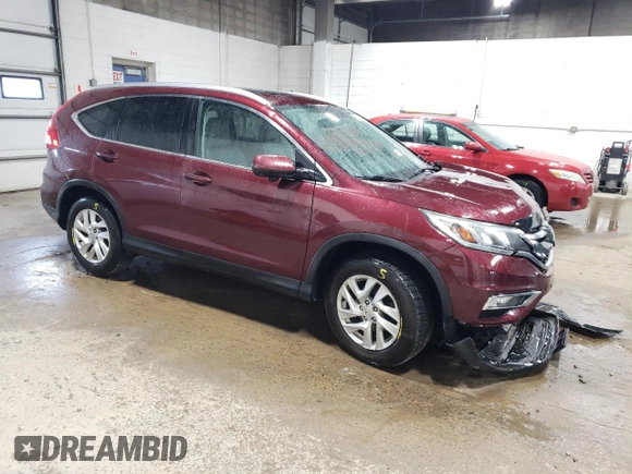 2015 Honda CR-V EX-L with VIN 5J6RM4H77FL090494, listed as a Copart auction lot 53331155 with 197,620 mi miles and Salvage Title. Bid and sale history available at carsss.com. Image 4.