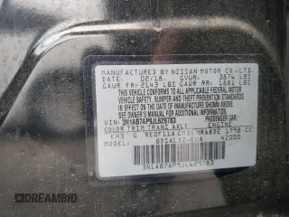 2018 Nissan Sentra SV с VIN 3N1AB7AP9JL629783, выставлен на аукционе Copart как лот 58202055 с пробегом 114 446 миль миль и Списание • Salvage title. История ставок и продаж доступна на DreamBid. Изображение 12.