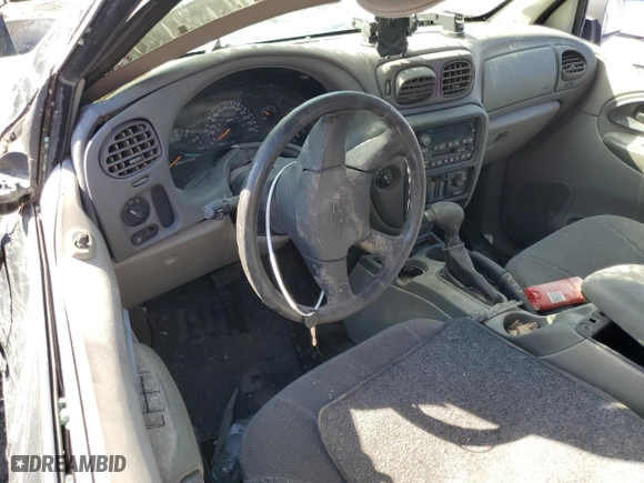 2002 Chevrolet TrailBlazer LS with VIN 1GNDT13S222530075, listed as a Copart auction lot 44366625 with 0 mi miles and Salvage Title. Bid and sale history available at carsss.com. Image 8.