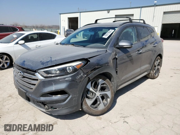 2017 Hyundai Tucson Limited z VIN KM8J3CA27HU370309, wystawiony jako Copart lot #48819045 z przebiegiem 75 227 mil mil oraz Szkoda całkowita • Salvage title. Historia ofert i sprzedaży dostępna na DreamBid. Obrazek 1.