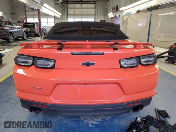 2020 Chevrolet Camaro 1LT with VIN 1G1FB3DX4L0145505, listed as a Copart auction lot 41335665 with 48,739 mi miles and Salvage Title. Bid and sale history available at carsss.com. Image 6.