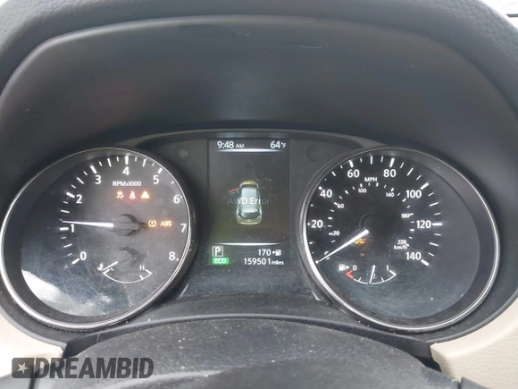 2017 Nissan Rogue SV with VIN KNMAT2MV1HP601384, listed as a IAAI auction lot 42454707 with 159,501 mi miles and . Bid and sale history available at DreamBid. Image 15.