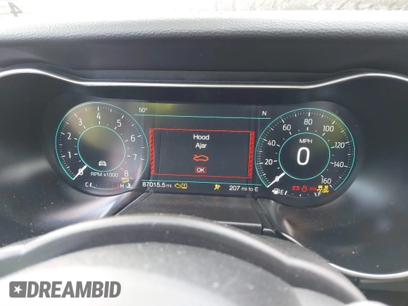 2019 Ford Mustang GT with VIN 1FA6P8CF0K5141232, listed as a IAAI auction lot 41171329 with 87,015 mi miles and . Bid and sale history available at carsss.com. Image 7.