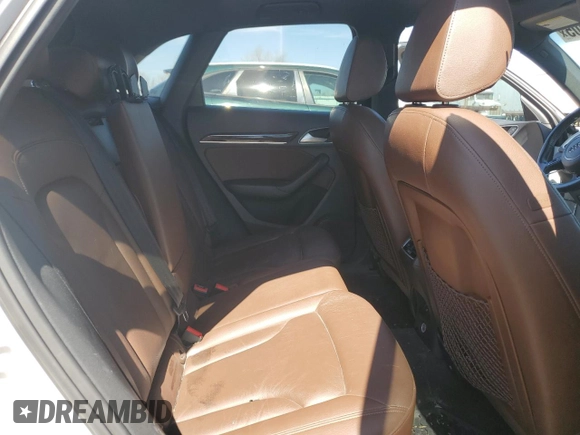 2017 Audi Q3 Premium Plus with VIN WA1HCCFS1HR017234, listed as a Copart auction lot 47053405 with 76,440 mi miles and Salvage title. Bid and sale history available at DreamBid. Image 10.
