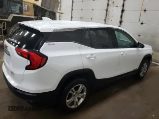 2018 GMC Terrain SLE with VIN 3GKALMEV7JL402338, listed as a Copart auction lot 77337854 with 144,904 mi miles and Salvage Title. Bid and sale history available at carsss.com. Image 3.