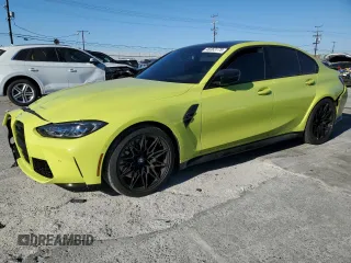2021 BMW M3 Competition z VIN WBS33AY06MFL45849, wystawiony jako Copart lot #46363175 z przebiegiem 33 371 mil mil oraz Szkoda całkowita • Salvage title. Historia ofert i sprzedaży dostępna na DreamBid. Obrazek 1.