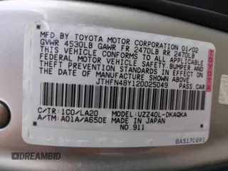 2002 Lexus SC with VIN JTHFN48Y120025049, listed as a Copart auction lot 73959564 with Not Provided miles and Non Repairable. Bid and sale history available at carsss.com. Image 13.