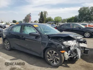 2018 Honda Civic EX with VIN 2HGFC2F7XJH537944, listed as a Copart auction lot 53353835 with 90,768 mi miles and Salvage Title. Bid and sale history available at DreamBid. Image 4.