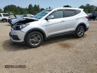 2017 Hyundai Santa Fe 2.4L with VIN 5XYZTDLB0HG437926, listed as a Copart auction lot 60034725 with 80,313 mi miles and Salvage title. Bid and sale history available at DreamBid. Image 1.