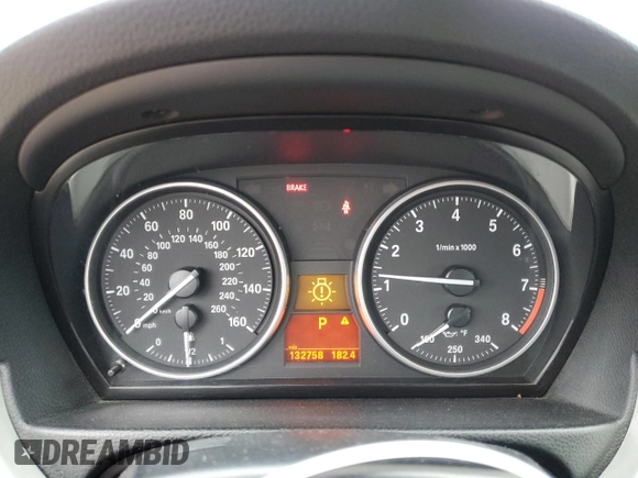 2008 BMW 3 Series 328i with VIN WBAWR33548P151108, listed as a Copart auction lot 43965545 with 132,758 mi miles and Salvage Title. Bid and sale history available at carsss.com. Image 9.