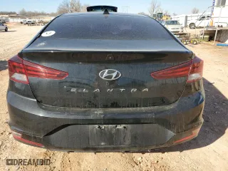 2020 Hyundai Elantra SEL with VIN 5NPD84LF6LH536556, listed as a Copart auction lot 46227935 with 147,768 mi miles and Salvage Title. Bid and sale history available at carsss.com. Image 6.
