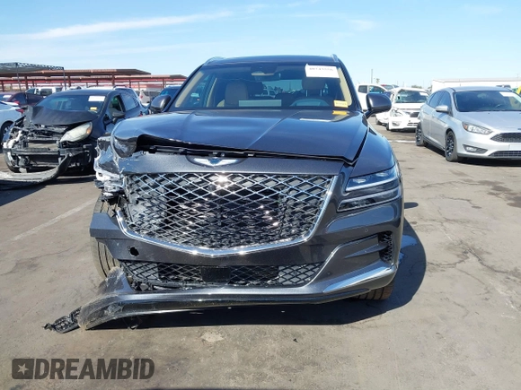 2023 Genesis GV80 with VIN KMUHBDSB2PU110812, listed as a IAAI auction lot 40743556 with 38,219 mi miles and . Bid and sale history available at DreamBid. Image 12.
