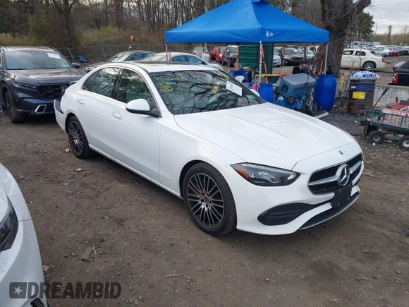 2023 Mercedes-Benz C 300 with VIN W1KAF4HB0PR099804, listed as a IAAI auction lot 42030429 with 35,588 mi miles and . Bid and sale history available at DreamBid. Image 1.