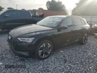 2023 Audi e-tron Premium with VIN WA1AAAGE3PB025279, listed as a Copart auction lot 55920165 with 28,535 mi miles and Salvage Title. Bid and sale history available at DreamBid. Image 1.