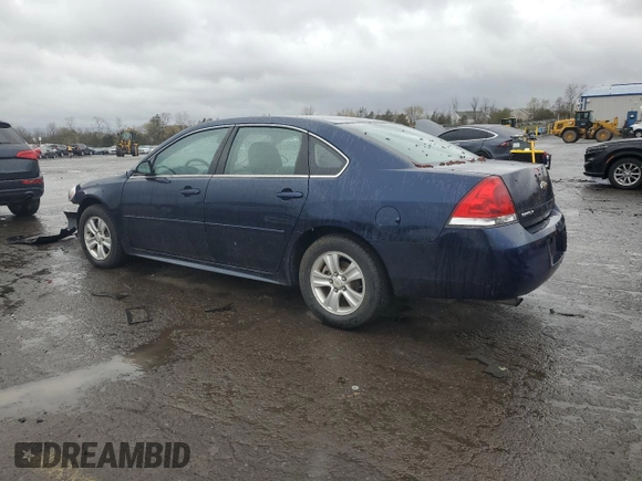 2012 Chevrolet Impala LS Fleet with VIN 2G1WF5E37C1252757, listed as a Copart auction lot 52836025 with 88,932 mi miles and Salvage Title. Bid and sale history available at DreamBid. Image 2.