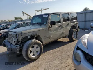 2018 Jeep Wrangler JK Unlimited Sport S with VIN 1C4HJWDG6JL921570, listed as a Copart auction lot 68415044 with 121,501 mi miles and Salvage Title. Bid and sale history available at carsss.com. Image 1.