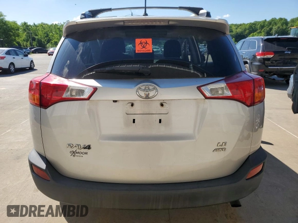 2015 Toyota RAV4 LE with VIN 2T3BFREV2FW406978, listed as a Copart auction lot 58397465 with 129,870 mi miles and Salvage title. Bid and sale history available at DreamBid. Image 6.