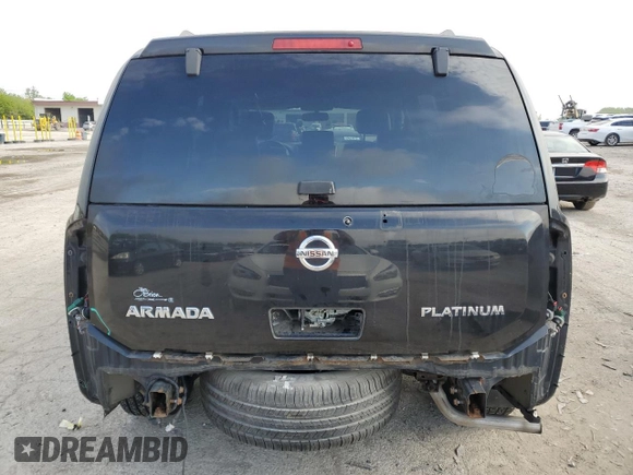 2010 Nissan Armada Titanium z VIN 5N1AA0NC0AN616883, wystawiony jako Copart lot #55729375 z przebiegiem 199 421 mil mil oraz Szkoda całkowita • Salvage title. Historia ofert i sprzedaży dostępna na DreamBid. Obrazek 6.