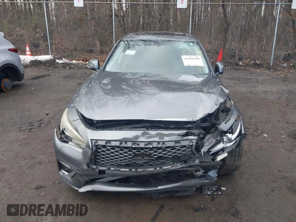 2018 Infiniti Q50 Luxe with VIN JN1EV7AP4JM591989, listed as a IAAI auction lot 41525340 with 78,812 mi miles and . Bid and sale history available at carsss.com. Image 13.