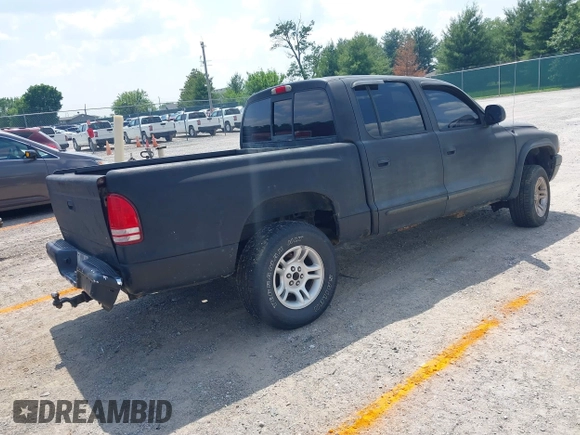 2004 Dodge Dakota SLT z VIN 1D7HG48N34S693877, wystawiony jako IAAI lot #42423197 z przebiegiem 163 141 mil mil oraz . Historia ofert i sprzedaży dostępna na DreamBid. Obrazek 4.