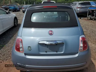 2013 FIAT 500 Pop with VIN 3C3CFFDR4DT615591, listed as a Copart auction lot 62602325 with 79,538 mi miles and Salvage title. Bid and sale history available at DreamBid. Image 6.