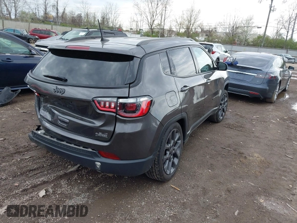 2021 Jeep Compass 80th Anniversary with VIN 3C4NJDEB7MT535498, listed as a IAAI auction lot 41924032 with 44,278 mi miles and . Bid and sale history available at DreamBid. Image 4.