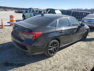 2023 Honda Civic Sedan Sport with VIN 2HGFE2F50PH570890, listed as a Copart auction lot 47370815 with 22,003 mi miles and Salvage Title. Bid and sale history available at carsss.com. Image 3.