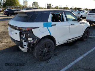 2023 Land Rover Range Rover Evoque Dynamic SE with VIN SALZL2FX2PH222607, listed as a Copart auction lot 47630765 with 15,882 mi miles and Salvage Title. Bid and sale history available at carsss.com. Image 3.