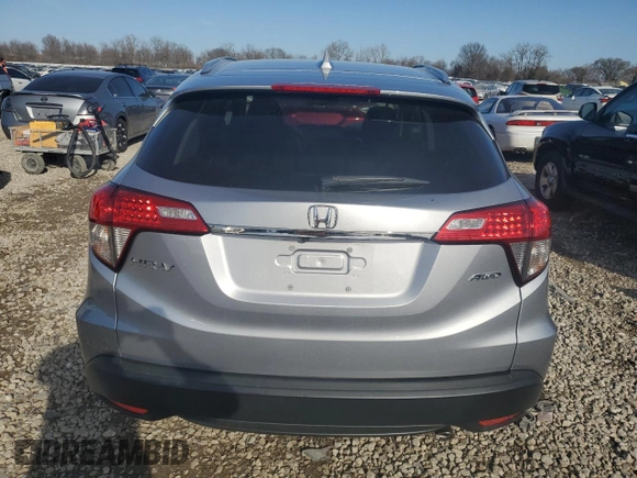 2022 Honda HR-V EX-L with VIN 3CZRU6H71NM741224, listed as a Copart auction lot 49439515 with 27,961 mi miles and Salvage Title. Bid and sale history available at carsss.com. Image 6.