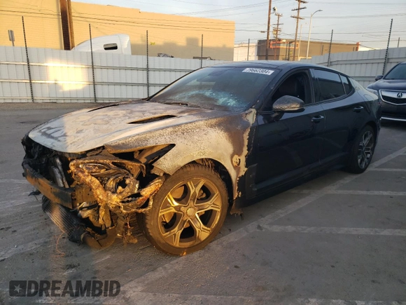 2020 Kia Stinger GT-Line with VIN KNAE15LA5L6076963, listed as a Copart auction lot 79662304 with Not Provided miles and Non Repairable. Bid and sale history available at DreamBid. Image 1.