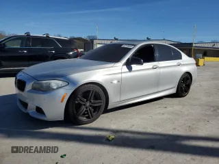 2013 BMW 5 Series 550i with VIN WBAFR9C51DDX79903, listed as a Copart auction lot 47576945 with 109,588 mi miles and Clean Title. Bid and sale history available at carsss.com. Image 1.