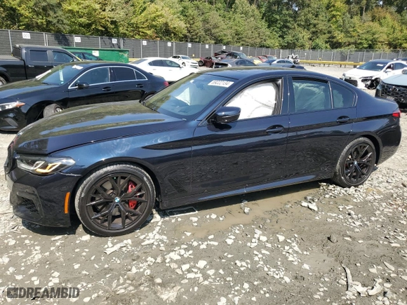 2023 BMW 5 Series 530i xDrive with VIN WBA13BJ03PWY18400, listed as a Copart auction lot 69222134 with 25,538 mi miles and Salvage Title. Bid and sale history available at carsss.com. Image 1.