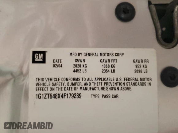 2004 Chevrolet Malibu Maxx LS with VIN 1G1ZT648X4F179239, listed as a Copart auction lot 51743145 with 124,284 mi miles and Salvage Title. Bid and sale history available at carsss.com. Image 12.