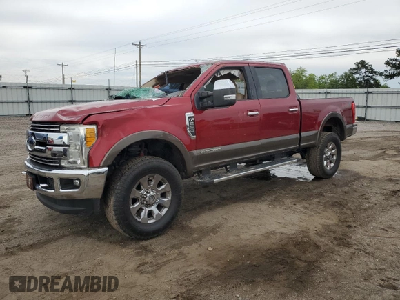 2017 Ford F-250 Lariat z VIN 1FT7W2BT3HEE54323, wystawiony jako Copart lot #55990905 z przebiegiem 92 544 mil mil oraz Szkoda całkowita • Salvage title. Historia ofert i sprzedaży dostępna na DreamBid. Obrazek 1.