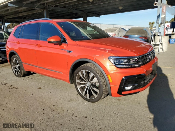 2019 Volkswagen Tiguan SEL Premium with VIN 3VV4B7AX8KM052025, listed as a Copart auction lot 88116565 with 50,770 mi miles and Salvage Title. Bid and sale history available at carsss.com. Image 4.