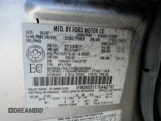 2007 Ford Freestyle SEL with VIN 1FMDK02117GA42742, listed as a Copart auction lot 84810434 with 209,545 mi miles and Clean Title. Bid and sale history available at carsss.com. Image 14.