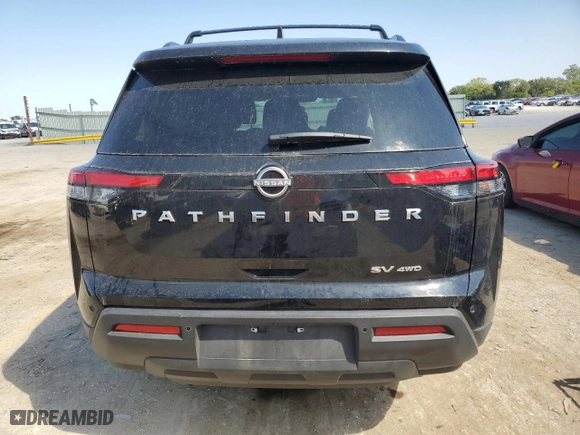 2024 Nissan Pathfinder SV with VIN 5N1DR3BC5RC241608, listed as a Copart auction lot 72323434 with 4,706 mi miles and Salvage Title. Bid and sale history available at carsss.com. Image 6.
