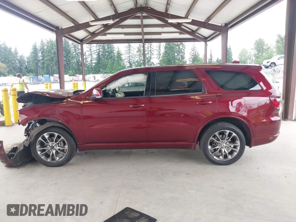 2020 Dodge Durango GT Plus with VIN 1C4RDJDG9LC269349, listed as a IAAI auction lot 42602700 with 92,682 mi miles and . Bid and sale history available at DreamBid. Image 14.