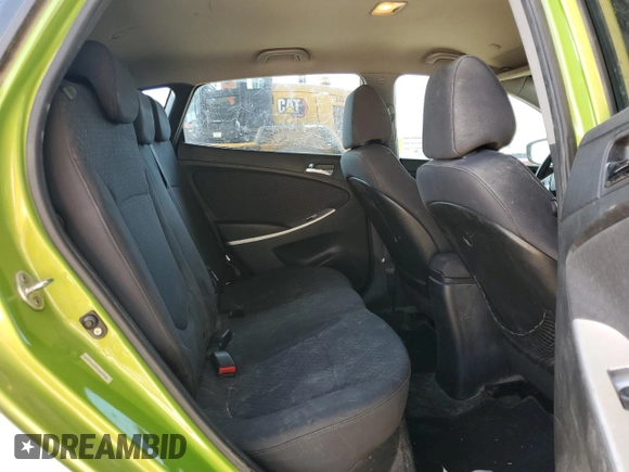 2012 Hyundai Accent SE with VIN KMHCU5AE8CU047472, listed as a Copart auction lot 53487745 with 120,449 mi miles and Salvage Title. Bid and sale history available at carsss.com. Image 10.