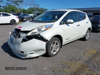 2012 Nissan LEAF SL with VIN JN1AZ0CP7CT024532, listed as a IAAI auction lot 41570127 with 1 mi miles. Bid and sale history available at carsss.com. Image 2.